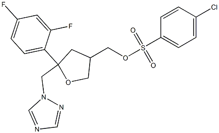 4-Chloro-benzenesulfonic acid 5-(2,4-difluoro-phenyl)-5-[1,2,4]triazol-1-ylMethyl-tetrahydro-furan-3-ylMethyl ester CAS#: 175712-02-4