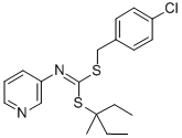 (4-Chlorophenyl)methyl 1-ethyl-1-methylpropyl-3-pyridinylcarbonimidodithioate CAS#: 34763-27-4