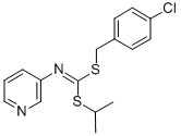 (4-Chlorophenyl)methyl 1-methylethyl-3-pyridinylcarbonimidodithioate CAS#: 34763-19-4
