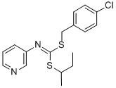 (4-Chlorophenyl)methyl 1-methylpropyl-3-pyridinylcarbonimidodithioate CAS#: 34763-22-9