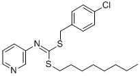 (4-Chlorophenyl)methyl octyl-3-pyridinylcarbonimidodithioate CAS#: 34763-29-6