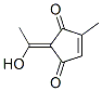4-Cyclopentene-1,3-dione, 2-(1-hydroxyethylidene)-4-methyl-, (E)- (9CI) CAS#: 128886-98-6