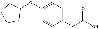 4-(Cyclopentyloxy)-benzeneacetic acid CAS#: 3585-72-6