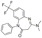4-(Dimethylamino)-1,3-dihydro-1-phenyl-8-(trifluoromethyl)-2H-1,5-benzodiazepin-2-one CAS#: 36985-47-4