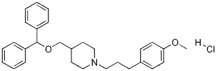 4-[(Diphenylmethoxy)methyl]-1-[3-(4-methoxyphenyl)propyl]-piperidinehydrochloride CAS#: 136647-02-4
