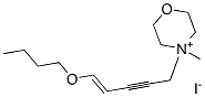 4-[(E)-5-butoxypent-4-en-2-ynyl]-4-methyl-1-oxa-4-azoniacyclohexane io dide CAS#: 143337-75-1