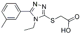 (4-ETHYL-5-M-TOLYL-4 H-[1,2,4]TRIAZOL-3-YLSULFANYL)-ACETIC ACID CAS#: 338428-44-7