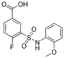 4-FLUORO-3-(2-METHOXY-PHENYLSULFAMOYL)-BENZOIC ACID CAS#: 329269-49-0