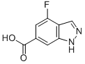 4-FLUORO-6-(1H)INDAZOLE CARBOXYLIC ACID CAS#: 447-44-9