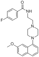 4-FLUORO-N-(2-[4-(7-METHOXY-NAPHTHALEN-1-YL)-PIPERAZIN-1-YL]-ETHYL)-BENZAMIDE CAS#: 135722-25-7
