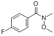 4-FLUORO-N-METHOXY-N-METHYLBENZAMIDE CAS#: 116332-54-8