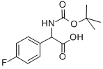 4-FLUOROPHENYLGLYCINE-N-BOC PROTECTED CAS#: 142121-93-5