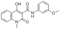 4-HYDROXY-1-METHYL-2-OXO-1,2-DIHYDRO-QUINOLINE-3-CARBOXYLIC ACID (3-METHOXY-PHENYL)-AMIDE CAS#: 303093-34-7