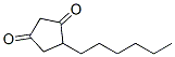 4-Hexyl-1,3-cyclopentanedione CAS#: 126624-27-9