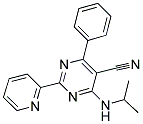 4-(ISOPROPYLAMINO)-6-PHENYL-2-(2-PYRIDINYL)-5-PYRIMIDINECARBONITRILE CAS#: 320418-25-5