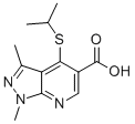 4-(ISOPROPYLTHIO)-1,3-DIMETHYL-1H-PYRAZOLO[3,4-B]PYRIDINE-5-CARBOXYLIC ACID CAS#: 175202-33-2