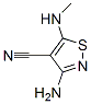 4-Isothiazolecarbonitrile, 3-amino-5-(methylamino)- CAS#: 117377-36-3