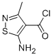 4-Isothiazolecarbonyl chloride, 5-amino-3-methyl- (9CI) CAS#: 154807-47-3