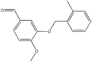 4-METHOXY-3-[(2-METHYLBENZYL)OXY]BENZALDEHYDE CAS#: 361369-12-2