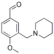 4-METHOXY-3-PIPERIDIN-1-YLMETHYL-BENZALDEHYDE CAS#: 128501-83-7