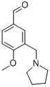 4-METHOXY-3-PYRROLIDIN-1-YLMETHYL-BENZALDEHYDE CAS#: 128501-84-8