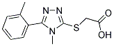 ([4-METHYL-5-(2-METHYLPHENYL)-4H-1,2,4-TRIAZOL-3-YL]SULFANYL)ACETIC ACID CAS#: 332936-67-1