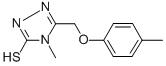4-METHYL-5-[(4-METHYLPHENOXY)METHYL]-4H-1,2,4-TRIAZOLE-3-THIOL CAS#: 309726-20-3
