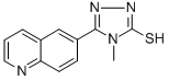 4-METHYL-5-QUINOLIN-6-YL-4H-1,2,4-TRIAZOLE-3-THIOL CAS#: 306935-38-6