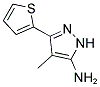 4-METHYL-5-THIOPHEN-2-YL-2H-PYRAZOL-3-YLAMINE CAS#: 130599-39-2