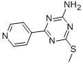 4-(METHYLTHIO)-6-(4-PYRIDYL)-1,3,5-TRIAZIN-2-AMINE CAS#: 175204-63-4