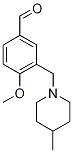 4-Methoxy-3-[(4-methylpiperidin-1-yl)methyl]-benzaldehyde CAS#: 372153-09-8