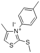 4-Methyl-2-(methylthio)-3-p-tolyl-thiazoliumiodide CAS#: 33167-55-4