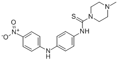 4-Methyl-N-[4-[(4-nitrophenyl)amino]phenyl]-1-piperazinecarbothioamide CAS#: 36590-19-9