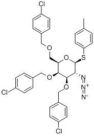 4-Methylphenyl2-azido-3,4,6-tri-O-(4-chlorobenzyl)-2-deoxy-b-D-thiogalactopyranoside CAS#: 117153-30-7