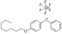 4-OCTYLOXYDIPHENYLIODONIUMHEXAFLUOROANTIMONATE CAS#: 121239-74-5