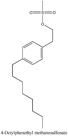 4-Octylphenethyl methanesulfonate CAS#: 162358-06-7
