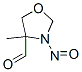 4-Oxazolidinecarboxaldehyde, 4-methyl-3-nitroso- (9CI) CAS#: 158619-24-0
