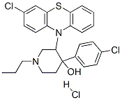 4-Piperidinol, 1-3-(3-chlorophenothiazin-10-yl)propyl-4-(p-chlorophenyl)-, hydrochloride CAS#: 4002-86-2