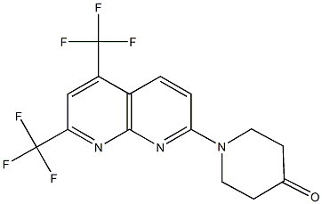 4-Piperidinone,1-[5,7-bis(trifluoromethyl)-1,8-naphthyridin-2-yl]-(9CI) CAS#: 339011-61-9