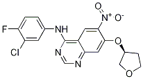 4-QuinazolinaMine, N-(3-chloro-4-fluorophenyl)-6-nitro-7-[[(3S)-tetrahydro-3-furanyl]oxy]- CAS#: 314771-88-5