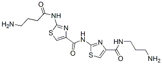 4-Thiazolecarboxamide, 2-((4-amino-1-oxobutyl)amino)-N-(4-(((3-aminopr opyl)amino)carbonyl)-2-thiazolyl)- CAS#: 127942-31-8