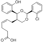 4-(Z)-6-(2-O-CHLOROPHENYL-4-O-HYDROXYPHENYL-1,3-DIOXAN-CIS-5-YL)HEXENOIC ACID CAS#: 117621-64-4