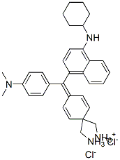 [4-[alpha-[4-(cyclohexylamino)-1-naphthyl]-p-(dimethylamino)benzylidene]-2,5-cyclohexadien-1-ylidene]dimethylammonium chloride CAS#: 3251-84-1