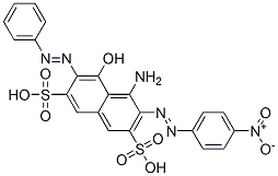 4-amino-5-hydroxy-3-[(4-nitrophenyl)azo]-6-(phenylazo)naphthalene-2,7-disulphonic acid CAS#: 3121-74-2