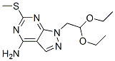 4-amino-6-methylthio-1-(2',2'-diethoxyethyl)-1H-pyrazolo(3,4-d)pyrimidine CAS#: 153901-71-4