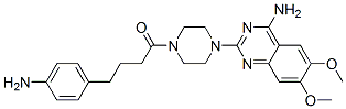 4-amino-6,7-dimethoxy-2-(4-(4-(4-aminophenyl)butanoyl)-1-piperazinyl)quinazoline CAS#: 147637-08-9