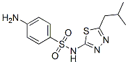 4-amino-N-[5-(2-methylpropyl)-1,3,4-thiadiazol-2-yl]benzenesulfonamide CAS#: 3571-94-6
