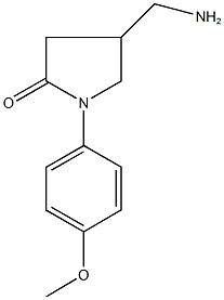 4-aminomethyl-1-(4-methoxyphenyl)-2-pyrrolidinone CAS#: 148436-13-9