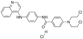 4-[bis(2-chloroethyl)amino]-N-[4-(quinolin-4-ylamino)phenyl]benzamide hydrochloride CAS#: 133041-57-3