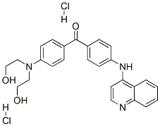 [4-(bis(2-hydroxyethyl)amino)phenyl]-[4-(quinolin-4-ylamino)phenyl]met hanone dihydrochloride CAS#: 133041-52-8